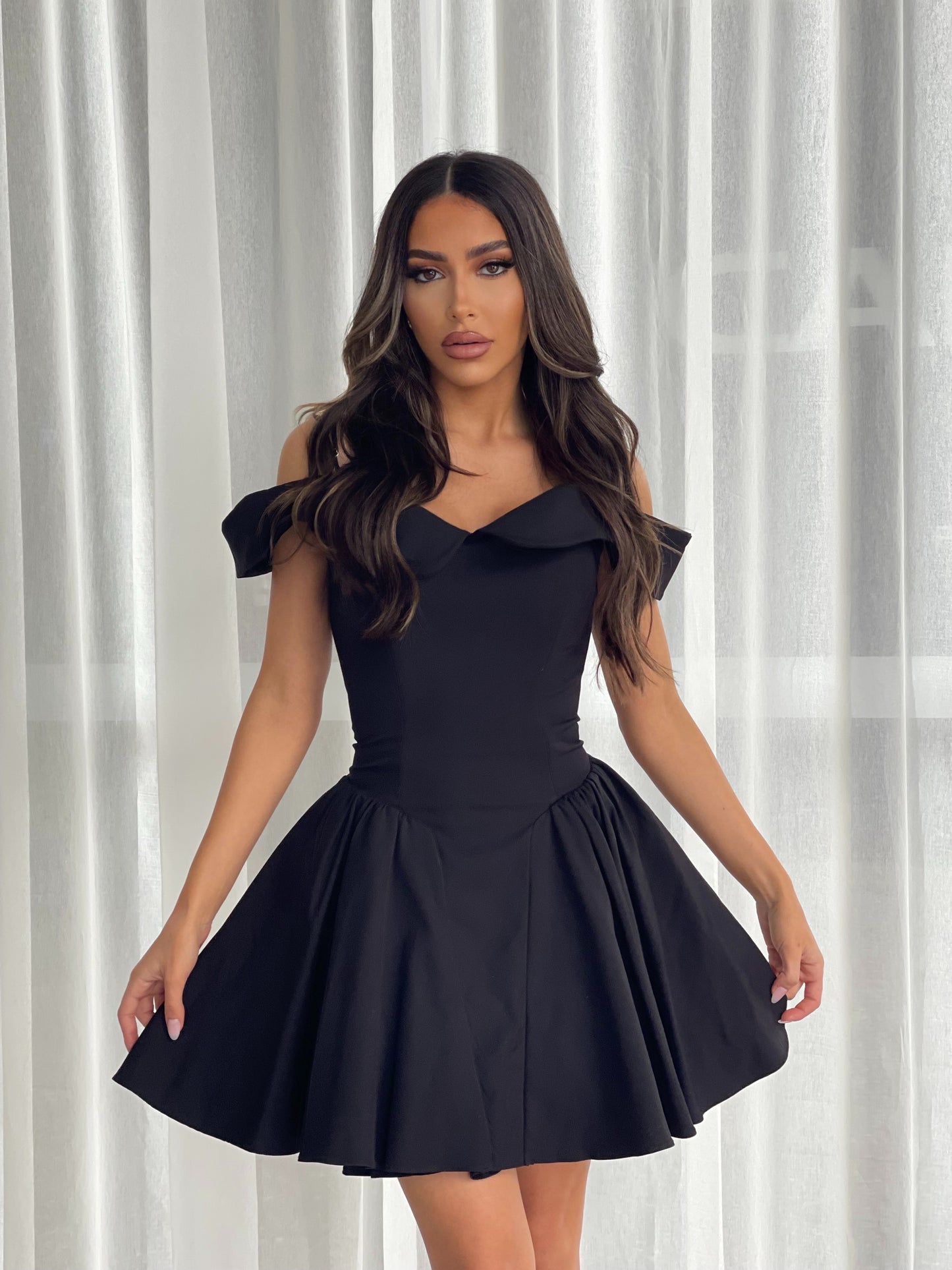 HOUSE of CB - Elda off shoulder mini dress